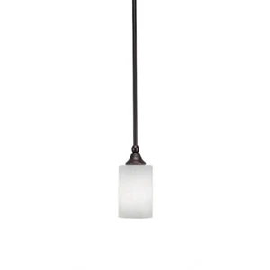 Toltec Stem Mini Pendant, Espresso, 4" White Muslin - 23-ES-310 - Picture 1 of 1