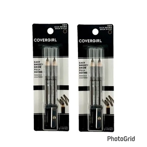 Covergirl Easy Breezy Brow Fill + Define, 505 Rich Brown - 2 Pack, .06 oz (1.7g) - Picture 1 of 3