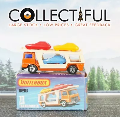 MATCHBOX - SUPERFAST - #11 - CAR TRANSPORTER - ORANGE - 1976 - MIB 🔥 **BEAUTY** - Image 1 of 4