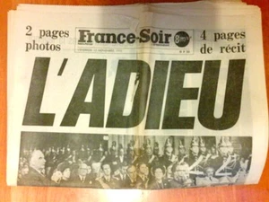 JOURNAL / FRANKREICH ABEND 13.11.1970 / ABSCHIED VON DE GAULLE ++++ - Bild 1 von 1