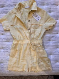 Zara Girls Overall Yellow 11-12 - Picture 1 of 1