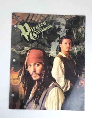 RARE Pirates of The Caribbean (Johnny Depp) 2-Pocket Folder ©Disney - NEW - Image 1 of 4