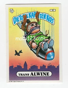 Die Total Kaputten Garbage Pail Kids GPK Topps alemán 1994 #32 Trans Alwine - Imagen 1 de 1
