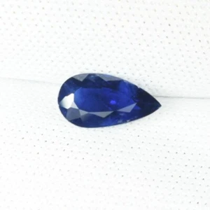 1.40 ct LUSTROUS RICH BLUE MADAGASCAR NATURAL BLUE SAPPHIRE Pear See Vdo 4C - Picture 1 of 2