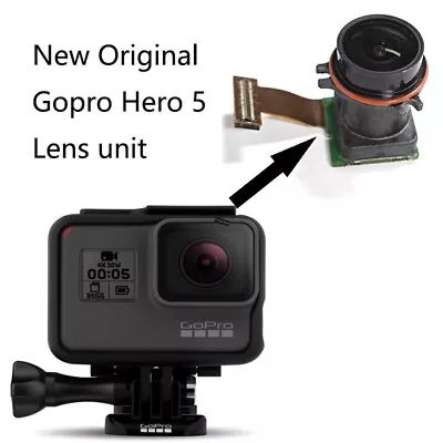 Original NEW For Gopro Hero 5 Lens unit With CCD Image Sensor CMOS Camera Part - Image 1 of 3