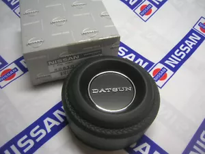 Almohadilla de botón de bocina DATSUN genuina (para NISSAN B110 1200 510 240Z Bluebird Fairlady) - Imagen 1 de 12