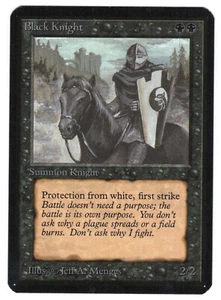 ►Magic-Style◄ MTG - Black Knight - ALPHA - NM - Picture 1 of 2