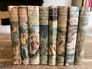 Enid Blyton ADVENTURE SERIES full set of hardbacks inc ISLAND & VALLEY 1940-50's - Picture 1 of 5
