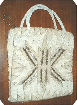 vintage CZECHOSLAVAKIA DECO BEAD PURSE - Image 1 of 4