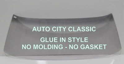 1969 1970 Ford Mustang Fastback montagem embutida para-brisa vidro cinza cola - Imagem 1 de 4