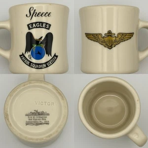 Victor VP-16 Navy Squadron Mug – Speece Eagles Aviator Wings B&M USA Rare - Picture 1 of 7