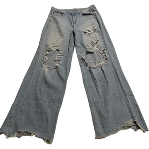 American Eagle Jeans Damen Größe 12 lang blau Skater Denim Jeans - Bild 1 von 8