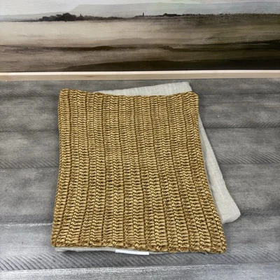 Funda de almohada lumbar tejida a mano Pottery Barn/Villa Classic Home Olan amarilla nueva sin etiquetas Foto 1 de 4