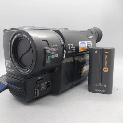 Sony Handycam CCD-TRV27E Handheld Video8 XR Camcorder Black Tested - Image 1 of 4