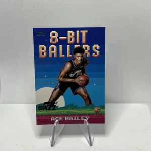 2025-26 Topps Basketball #8B-35 Ace Bailey Utah Jazz 8 Bit Baller RC - Picture 1 of 10