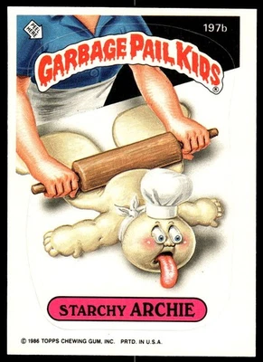 Garbage Pail Kids Topps Series 5 #197b Starchy Archie - Image 1 of 2