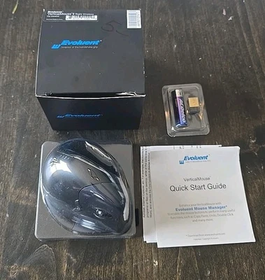 Evoluent VerticalMouse 4 Wired Right Handed 6 Buttons & Scroll Wheel VMCRR used - Image 1 of 3