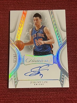 2024-25 Panini Flawless Basketball Jeremy Lin AUTO New York Knicks /25 - Image 1 of 4