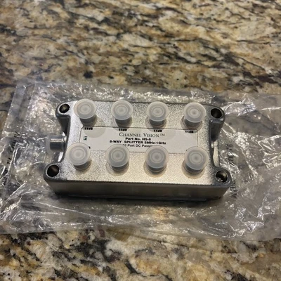 Channel Vision 8 way splitter HS-8 with Power Passing Ports 5Mhz-1Ghz - Image 1 of 2