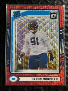 2024 Panini Optic - Rated Rookie Byron Murphy II #321 Red Wave Prizm RC Seahawks - Picture 1 of 2
