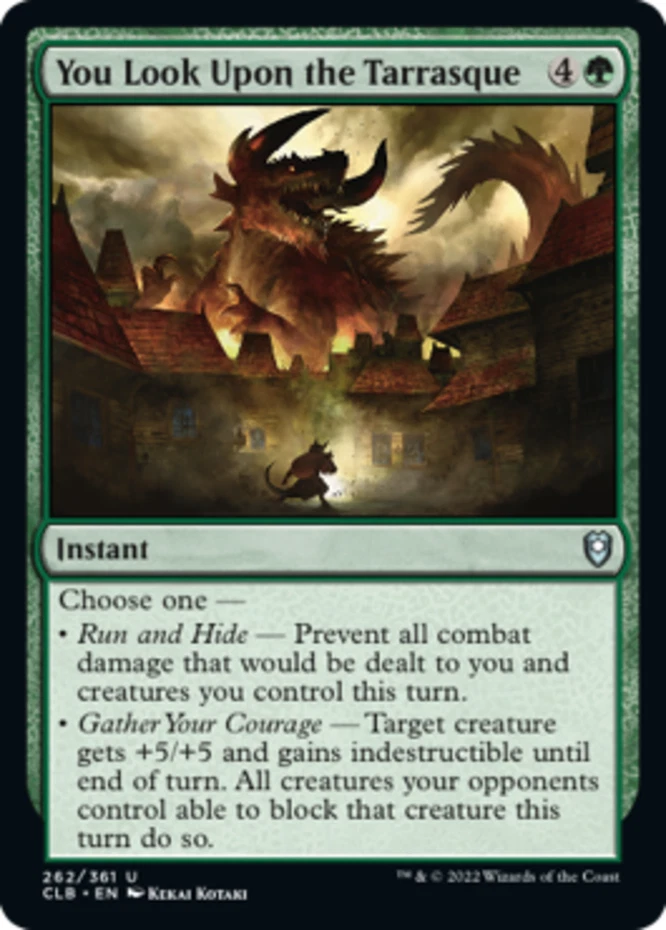 x1 You Look Upon the Tarrasque - Battle for Baldur's Gate - NM - MTG - Image 1 of 1