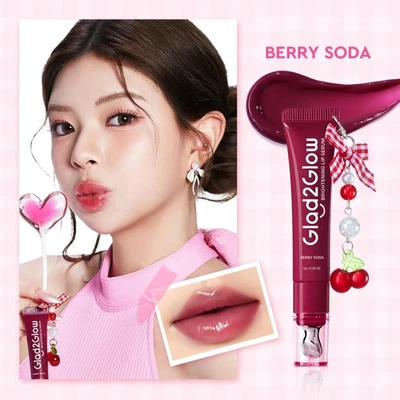 Glad2Glow POUT CANDY Lip Gloss Brightening & Color 3IN1 (Berry Soda) - Image 1 of 4