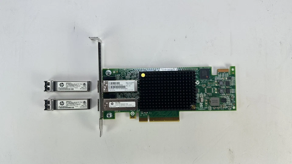 HP HPE Emulex SN1100E Dual Port 2P 16Gb FC PCI-e HBA 719212-001 C8R39A w/SFP+ FH - image 1 of 4