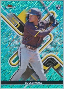 2022 Topps Finest Aqua Shimmer Refractor CJ Abrams RC Parallel #39 #'d 134/175 - Bild 1 von 2