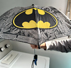 DC Comics Batman Kids Umbrella for Children Rain Wear 26” Across, 20” Long