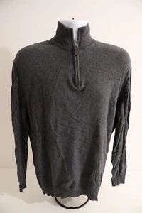 Charles Wilson Mens Grey 1/4 Zip Wool Jumper Sweater X-Large - Picture 1 of 5
