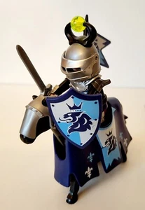 PLAYMOBIL Ritter + Pferd | blau | Löwenritter - Bild 1 von 4