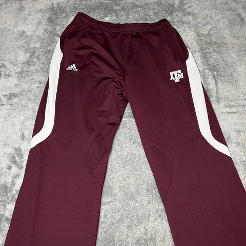 Texas A&M Aggies Pants Mens Large Maroon Adidas ClimaLite Cover