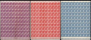 Lot Stamp Germany 3 Sheet 1941 WWII 3rd Reich Fascism Adolf Hitler AH MNH MNG - Picture 1 of 7