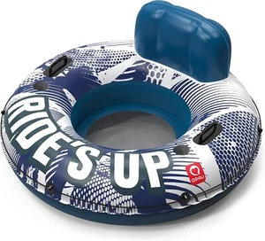 Inflatable River Tube 0.4 mm Style QPPL Dark Blue Ride's Up - Picture 1 of 4