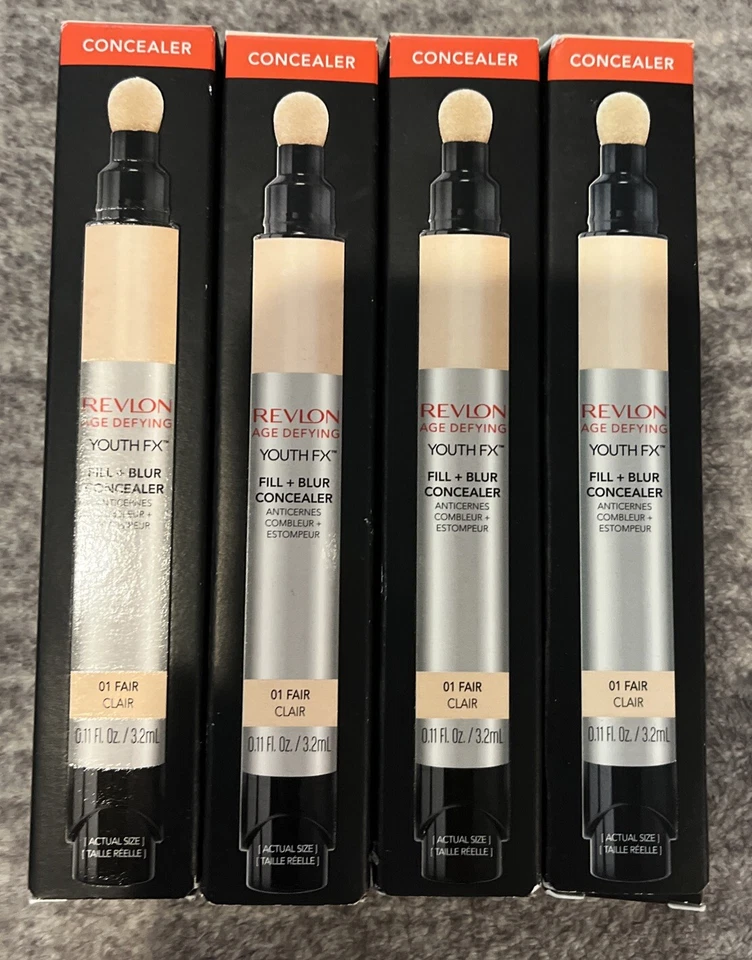 Corrector de relleno + desenfoque Revlon Youth Fx 4, 01 Fair, CLAIR 0,11 onzas líquidas Foto 1 de 4