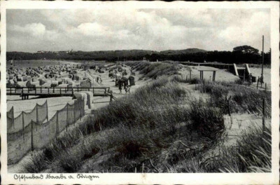 BAABE Insel Rügen Ostsee Strand Ostseebad alte Postkarte ~1930 Vintage Postcard - Bild 1 von 2