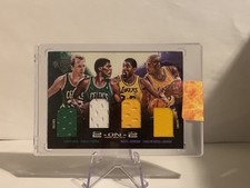 2013-14 Panini Court Kings 2 on 2 Bird Parrish Magic Jabbar Quad Patch 11/49