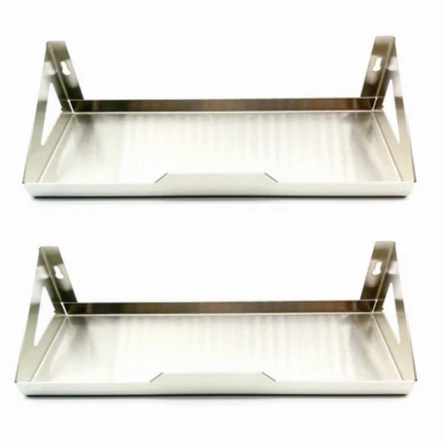 2x Edelstahl Küchenregal Gewürzregal Wandregal Regal Ablage 28cm Breite B-Ware - Bild 1 von 4