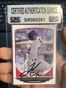 2013 Bowman Draft #TP17 FRANCISCO LINDOR signed RC AUTO TP 17 - Picture 1 of 3