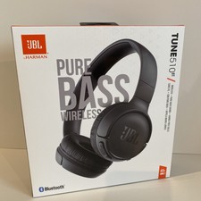 New Model JBL TUNE 510BT Wireless On-Ear Headphones with Purebass Sound (Black)