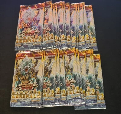 YuGiOh Hidden Arsenal 2 1st Edition Booster Packs X 23 - Image 1 of 2