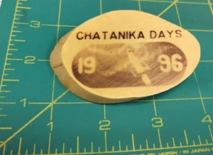 1996 Chatanika Days Alaska wood collector pin! Spring Outhouse Race Festival 81 - Picture 1 of 4
