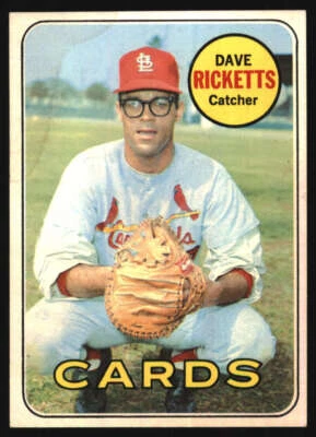 1969 Topps #232 Dave Ricketts EXMT+ Cardinals 571473 - Image 1 of 2
