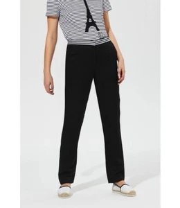 Karl Lagerfeld Damen Gr. 2 Schwarz Chino Hose Weiß Gestreift Bund Neu Etikett - Bild 1 von 12