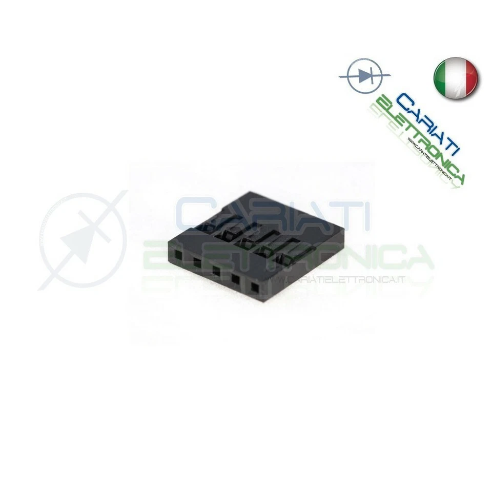10 PEZZI Connettore Connettori DUPONT 5 Poli - Immagine 1 di 1