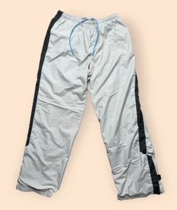 Pantalones cortavientos vintage Nike Y2K gris hielo para hombre XL raro colorway años 2000 de colección - Imagen 1 de 4
