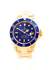 Rolex Submariner Date 16618 Yellow Gold With Box Just Serviced 1993