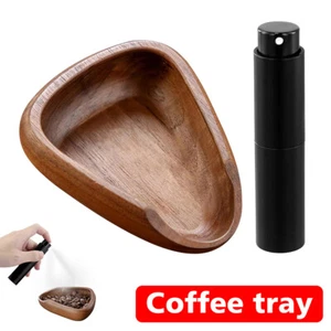 Wooden Coffee Bean Dosing Cup and Spray Bottle Kit Espresso Accessories Gift - Picture 1 of 21