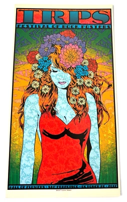 Tarjeta impresa carteles oficiales del Festival de Rock Chuck Sperry 2017 TRPS Girl 6x11 Foto 1 de 2