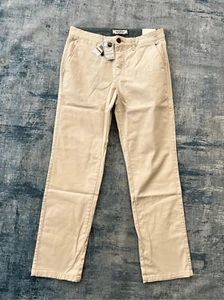 Neu mit Etikett! Flag & Anthem Nashville gerade hellkhaki Chino Hose in Stein 29 x 30 - Bild 1 von 7